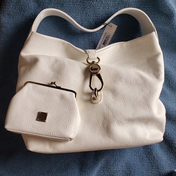 NWT Dooney and Bourke Pebble Grain Logo Lock Bag and Wallet - Picture 5 of 12